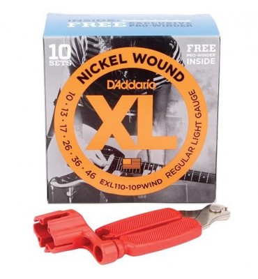 D'Addario EXL110-10PWIND...