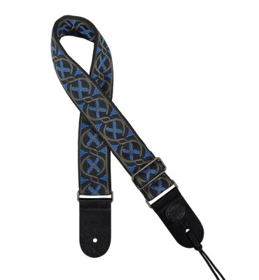 Gaucho GST-180-BU Tracolla in tessuto jacquard per chitarra e basso