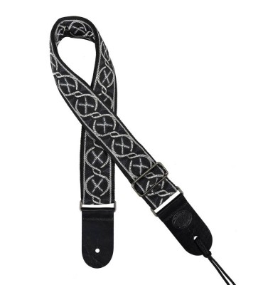 Gaucho GST-180-WH Tracolla in tessuto jacquard per chitarra e basso