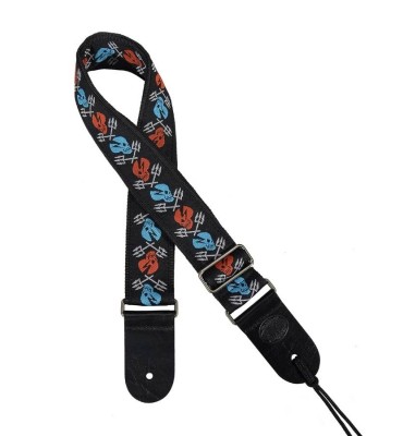 Gaucho GST-183-03 Tracolla in tessuto jacquard per chitarra e basso