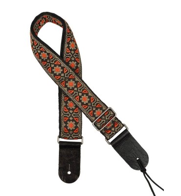 Gaucho GST-185-RD Tracolla in tessuto jacquard per chitarra e basso